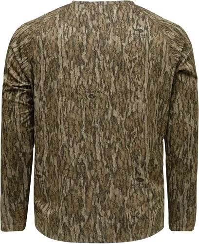 Vista 2 de Camisas Mossy Oak de caza para hombre, de manga larga, con camuflaje Bottomland
