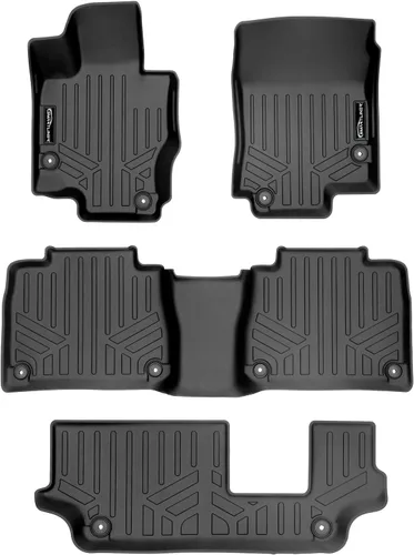 Vista 15 de SMARTLINER Juego de tapetes de piso de ajuste personalizado de 2 filas compatibles con Mercedes-Benz AMG GLE 53 2021-2025