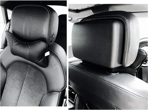 Vista 6 de DS. DISTINCTIVE STYLE 2 almohadas para reposacabezas de coche, color negro