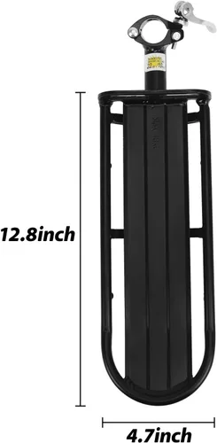 Vista 6 de Portaequipajes retráctil para bicicleta, soporte de carga ajustable de aleación de aluminio para bicicleta trasera, de liberación rápida, soporte
