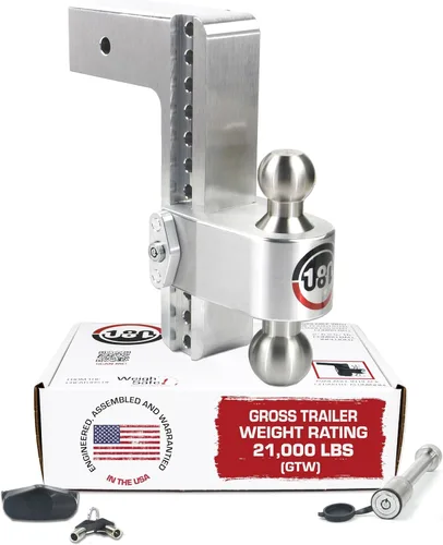 Vista 8 de Weigh Safe Enganche de Remolque de 180 Grados - Enganche de Remolque Ajustable para Remolque - Compatible con Receptores de 3" - Caída de 6", Bolas