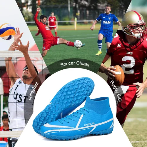 Vista 7 de Soccer Cleats Mens Outdoor Indoor Soccer Shoes Women for Big Boy AGTF