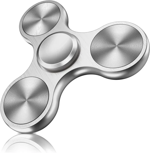 Vista 12 de ATESSON Fidget Spinner Juguete Ultra Duradero de Acero Inoxidable Rodamiento de Alta Velocidad Giros de Precisión Material de Metal Mano Spinner