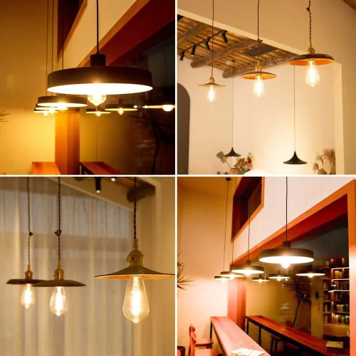 Vista 7 de Paquete de 6 bombillas Edison ST19 ST58, bombillas LED vintage, blanco suave de 2700 K, bombilla de filamento LED en espiral flexible antiguo, St58