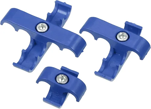 Vista 6 de X AUTOHAUX 2 Unidades 0.276 in-0.315 in Motor de coche Bujía Separador de Alambre Telares Divisor Organizador Abrazadera Plástico Azul