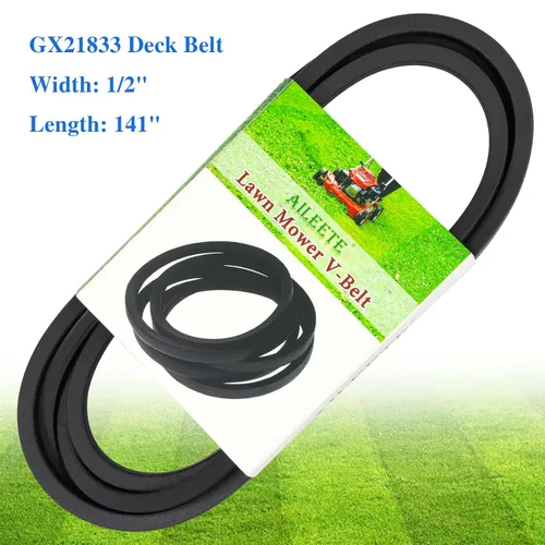Vista 2 de GX21833 - Cinturón de cubierta de 1/2 x 141 pulgadas para John Deere D140, D155, D160, E140, E150, E160, E170, S140, S160, S170, LA140, LA145
