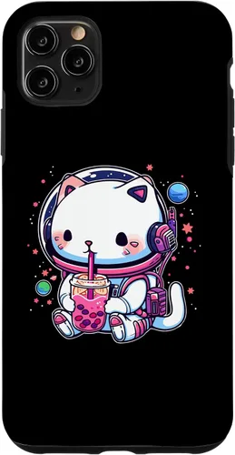 Vista 13 de iPhone 16 Kawaii Cat Bubble Boba Tea In Space Astronaut Anime Girls Case