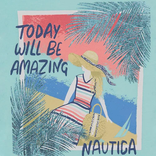 Vista 2 de Nautica Camiseta estampada de manga corta para niña