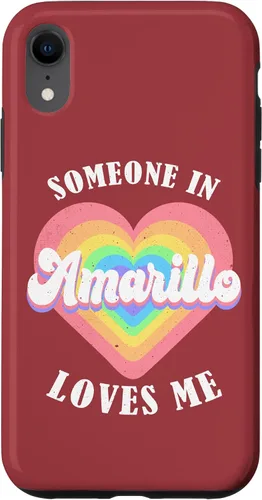 Vista 24 de iPhone 16 Someone In Amarillo Loves Me City Heart Case