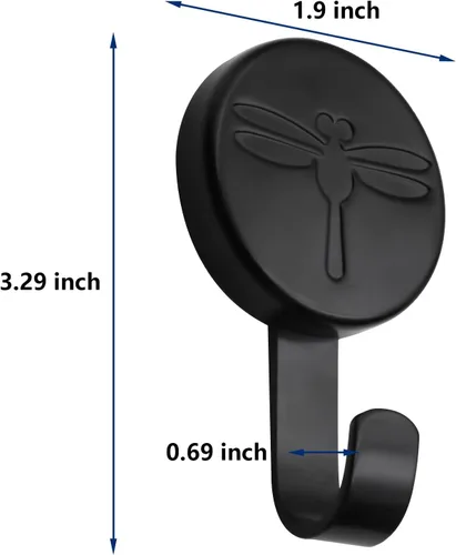 Vista 2 de Ganchos magnéticos, colgador magnético confiable resistente para superficies y puertas de metal (paquete de 4)