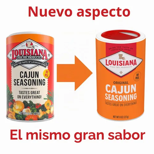 Vista 2 de Louisiana Fish Fry Products Condimento cajún 8 onzas