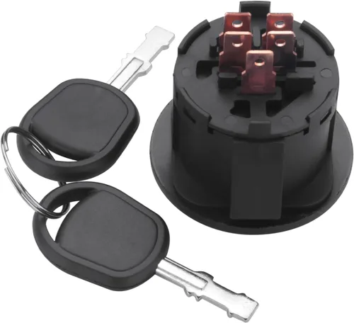 Vista 4 de Interruptor de encendido para cortacésped, 3 posiciones, 925-04228 para Cub Cad et Craftsman Troy Bilt MTD, interruptor de llave de cortacésped