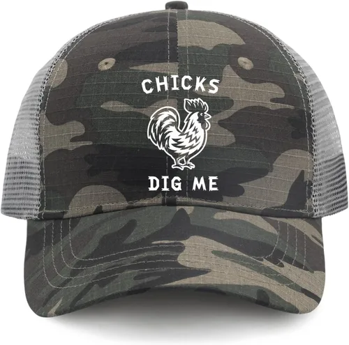 Vista 9 de Gorras de béisbol Chicks dig me Dad Hat, gorra vintage para hombre
