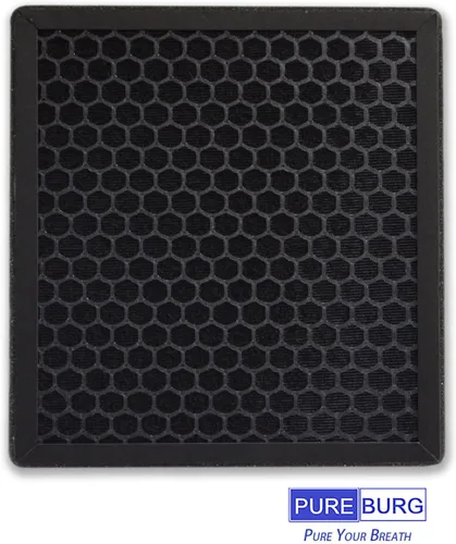 Vista 4 de PUREBURG Filtros de repuesto compatibles con el purificador de aire YIOU R1 P1802 y purificador de aire Elechomes P1801, paquete de 2 filtros H13