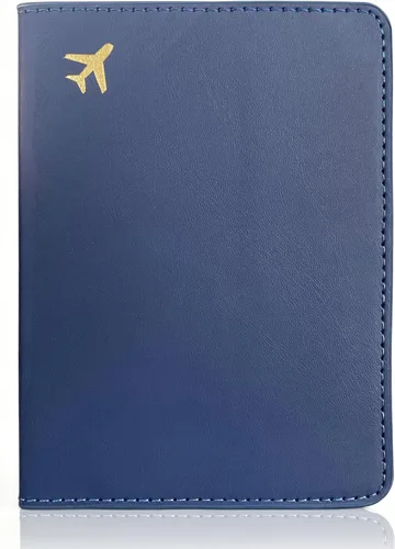 Vista 12 de Soporte para pasaporte para artículos esenciales de viaje, funda de pasaporte con bloqueo RFID para accesorios de viaje, cartera de viaje