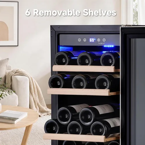 Vista 5 de BODEGA COOLER - Refrigerador de vino de zona única de 15 pulgadas, de 41 ℉