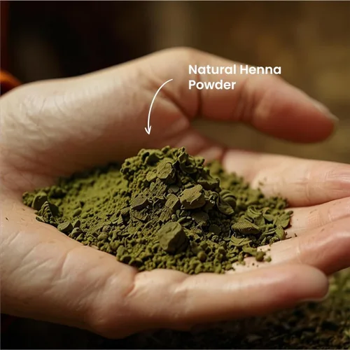 Vista 2 de Polvo de henna natural 100% orgánico H-y-C Lawsonia Inermis 227 gms