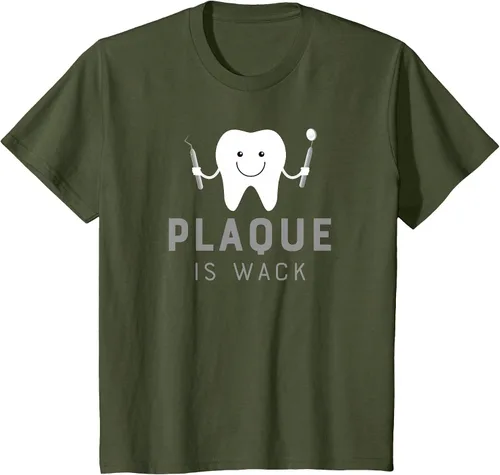 Vista 27 de Plaque is Wack Funny Dental Hygienist T-Shirt Asphalt Grey