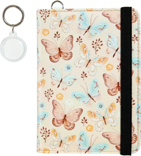 Vista 8 de Soporte para pasaporte, bonita funda para pasaporte, cartera de viaje con ranuras para tarjetas de crédito, cartera de pasaporte RFID impermeable
