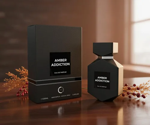 Vista 4 de Camara Eau de Parfum de larga duración, botella de vidrio de 3.4 onzas líquidas (adicción ámbar)