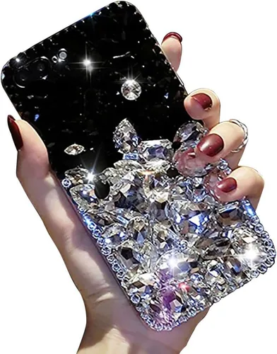 Vista 4 de Bling Diamond - Funda compatible con Samsung Galaxy S20 FE Aearl 3D, hecha en casa, de lujo, con diamantes de imitación brillantes, con piedras Todo