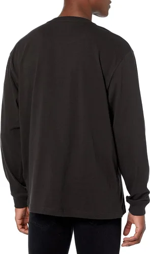 Vista 2 de Carhartt - Camisa de ajuste holgado para hombre, pesada, de manga larga y con bolsillo
