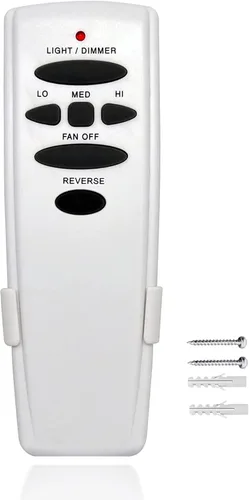 Vista 8 de Reemplazo de control remoto para ventilador de techo Hampton Bay Hunter FanHD HD5 UC7078T RR7079T L3H2010FANHD L3H2014FANHD, de 3 velocidades