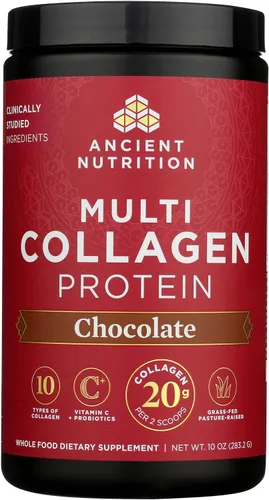 Vista 4 de Ancient Nutrition Péptidos de colágeno en polvo, proteína de colágeno múltiple, mujeres y hombres, vitamina C, probióticos, colágeno hidrolizado
