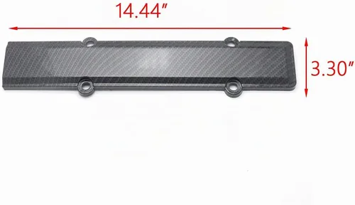 Vista 2 de x xotic tech Cubierta de inserción de bujía de válvula de motor Serie B, estilo de fibra de carbono, compatible con Honda Civic B16 B18 VTEC