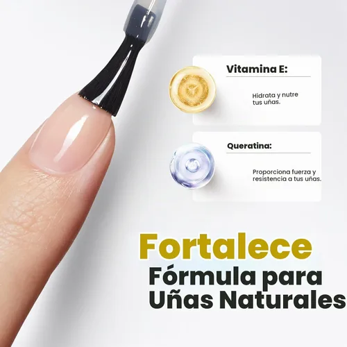 Vista 3 de Beetles - Esmalte de uñas 2 en 1, base y capa superior, esmalte de uñas transparente de secado rápido