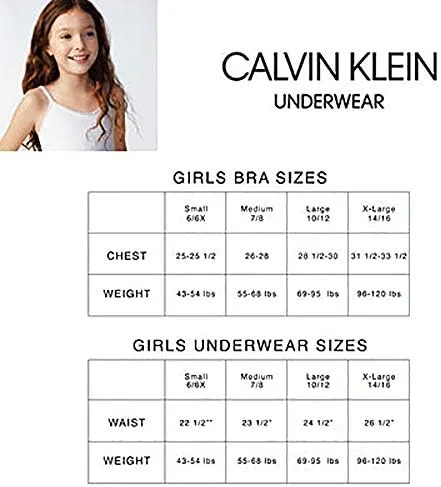 Vista 4 de Calvin Klein Panty de bikini de algodón moderno para niñas