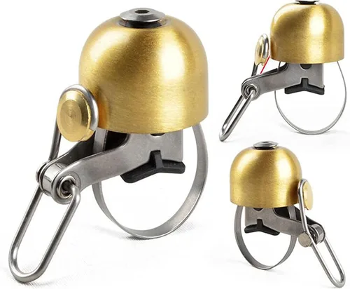 Vista 2 de NC - Timbre de bicicleta clásico para timbre de bicicleta con sonido fuerte, campanas de campana retro, accesorios de equitación para manillar