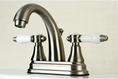 Vista 4 de Kingston Brass KS7612BPL Grifo de baño central de 4 pulgadas, latón pulido