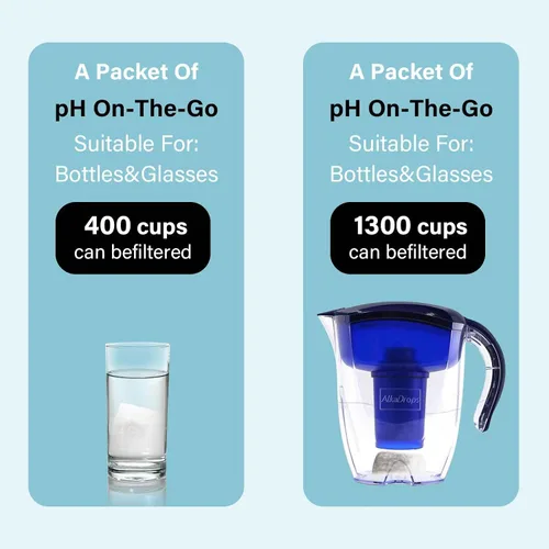 Vista 3 de Bolsa de filtro de agua alcalina portátil para tu botella, taza, sistema de filtro de agua alcalino para agua limpia, alcalinizador de agua de alto