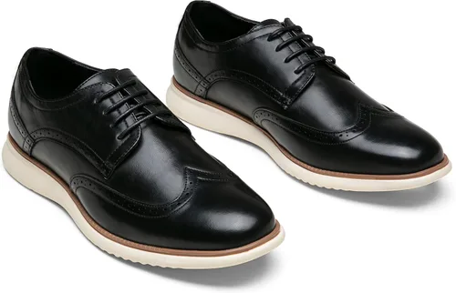 Vista 5 de Jousen Zapatos de vestir para hombre Brogue Formal con cordones Oxfords