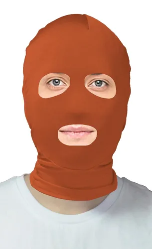 Vista 20 de VSVO Máscara de capucha Zentai con ojos abiertos y boca