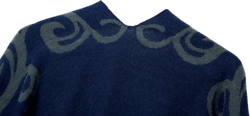 Vista 4 de Urban CoCo - Chal para envolver o capa para mujer, estampada, con borla.