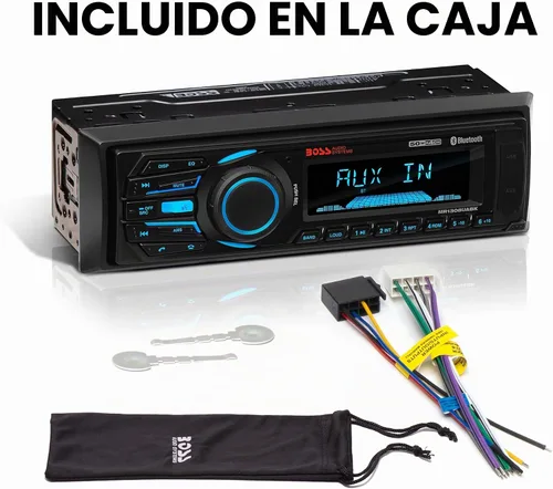 Vista 7 de BOSS Audio Systems MR1308UABK estéreo Bluetooth para barco, CD, radio, entrada auxiliar, USB