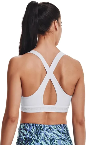 Vista 3 de Under Armour Brasier deportivo de medio impacto con espalda cruzada para mujer