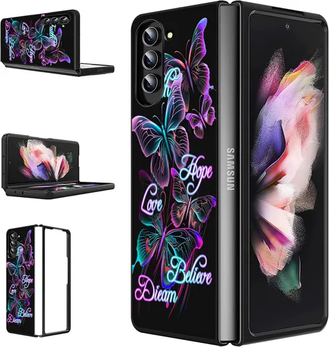 Vista 29 de Funda para Samsung Galaxy Z Flip 5 5G, Galaxy Z Flip 5, PC duro a prueba de golpes, plegable, duradera, resistente a los arañazos, para Samsung Z
