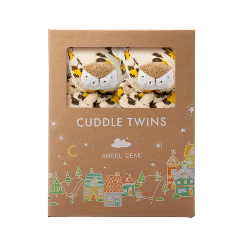 Vista 7 de Set de muñecos para abrazar Angel Dear, Cuddle Twins., Azul Elephant