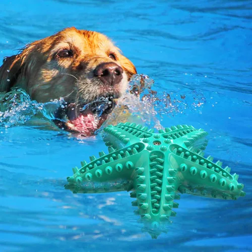 Vista 7 de Carllg Juguetes para perros para masticadores agresivos, cepillo de dientes de limpieza de dentición para perros, juguetes duraderos interactivos