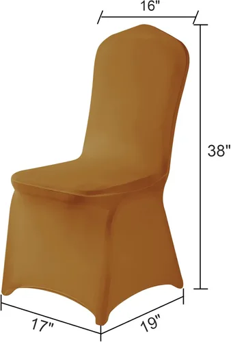 Vista 99 de Funda de elastano para silla, 12 unidades, fundas para silla, fundas para sillas de sala de estar, funda extraíble lavable y elástica para silla