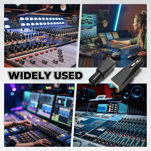 Vista 6 de 4 PCS DMX a RJ45 Conector Macho/Fmale 3-Pin XLR Adaptador Plug, este adaptador puede utilizar cualquier cable Ethernet Cat-5 como un cable Dmx512