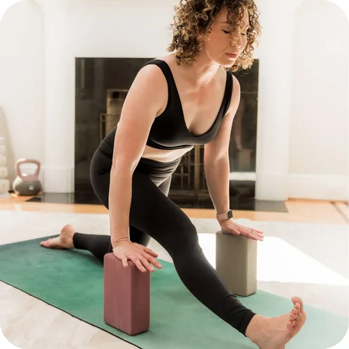 Vista 6 de WeGym Esterilla de yoga, esterilla de ejercicios de 4 mm acolchada para yoga, pilates, entrenamientos en casa - Esterilla de yoga de ante