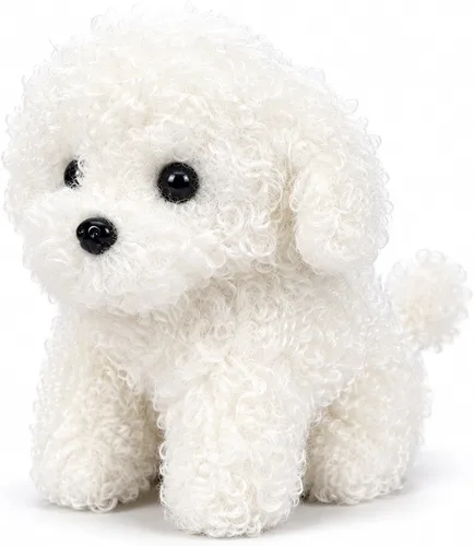 Vista 7 de Juguete de peluche suave de ratón sentado, azul