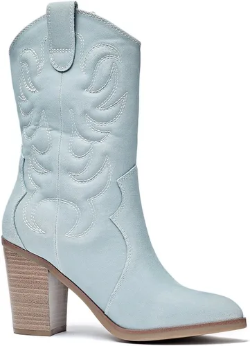Vista 3 de NVOSRUO Botas de invierno para mujer, botas de nieve impermeables, botas frías ya sean cálidas, acogedoras y cómodas botas de media pantorrilla.