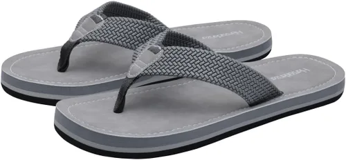 Vista 7 de Harssidanzar Chanclas con punta para los dedos, zapatillas de hombre, informales, zapatillas de surf, zapatillas de playa, baño, verano