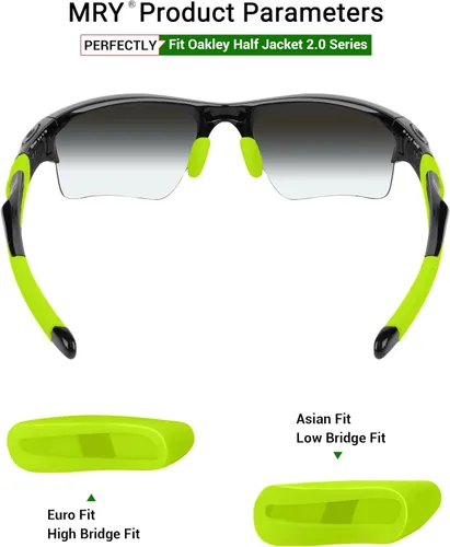 Vista 2 de Mryok Kits de boquillas de repuesto para Oakley Half Jacket 2.02.0 XL