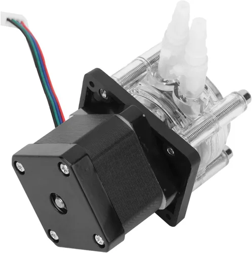 Vista 6 de Peristaltic Pump Large Flow Stepper Motor Water Pump Vacuum Dosing for Aquarium Lab Analytical Water Corrosion Resistance Steel Wheel Frame